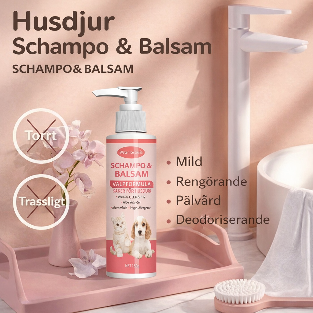 Vårdande 2in1 Schampo & Balsam med Mandelolja